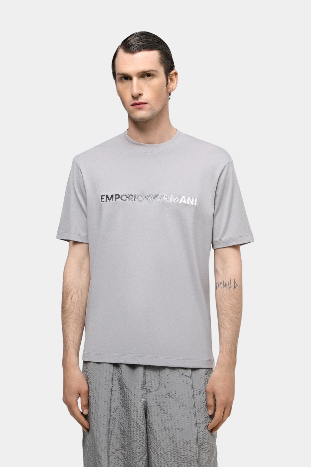 Сіра футболка 3D1TG3 1JPZZ 06I4 Emporio Armani